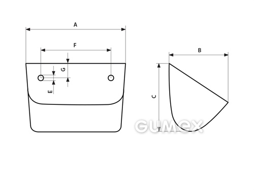 Korček zváraný, 8/2, A-84, B-75, C-77,5, E-8, F-48/2, G-16, objem vody 0,113dm3, oceľ